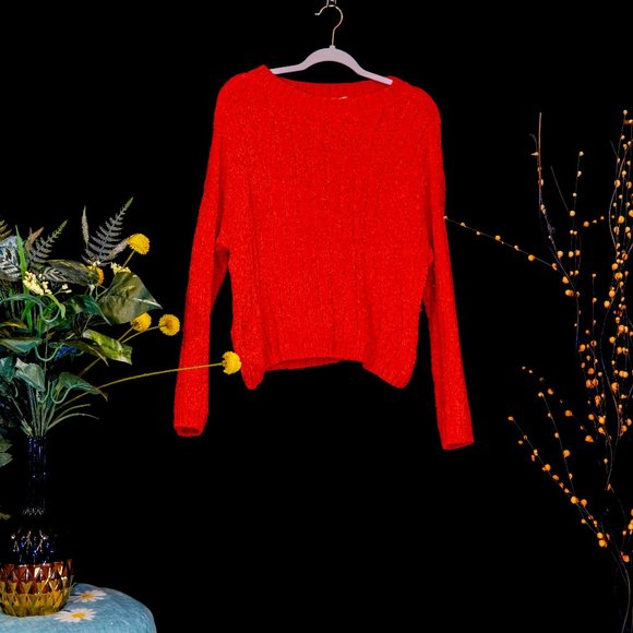 Soft Comfy And Warmth Red Sweater - Picture 1 of 3